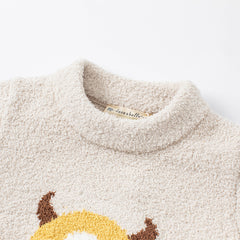 Dave&Bella Toddler Girls/Boys Playful Delicate Jacquard Chenille Sweater Tops