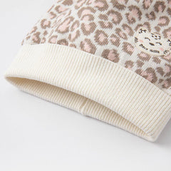 Dave&Bella Girls Winter Cute Styling Pink Leopard Print Brimless Pullover Hat