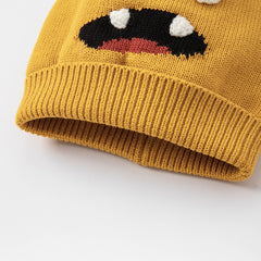 Dave&Bella Boys Winter Navy Blue/Yellow Warm Pullover Knit Hats