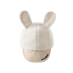 Dave&Bella Girls/Boys Winter Cartoon Bear Shape Plush Baseball Caps Hats