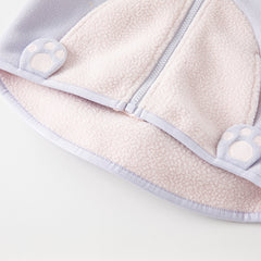 Dave&Bella Girls/Boys Autumn Zoo Series Warm Playful Fleece Jacket Coat