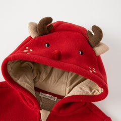 Dave&Bella Girls/Boys Autumn Zoo Series Warm Playful Fleece Jacket Coat