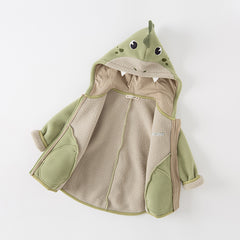 Dave&Bella Girls/Boys Autumn Zoo Series Warm Playful Fleece Jacket Coat