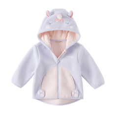 Dave&Bella Girls/Boys Autumn Zoo Series Warm Playful Fleece Jacket Coat