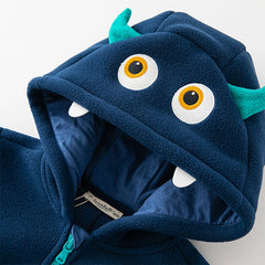 Dave&Bella Girls/Boys Autumn Zoo Series Warm Playful Fleece Jacket Coat