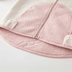 Dave&Bella Girls/Boys Autumn Zoo Series Warm Playful Fleece Jacket Coat