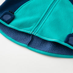 Dave&Bella Zoo Series Toddler Fleece Jacket — Warm & Playful Unisex Jackets