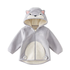 Dave&Bella Zoo Series Toddler Fleece Jacket — Warm & Playful Unisex Jackets