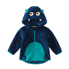 Dave&Bella Girls/Boys Autumn Zoo Series Warm Playful Fleece Jacket Coat