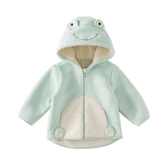 Dave&Bella Girls/Boys Autumn Zoo Series Warm Playful Fleece Jacket Coat