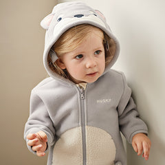 Dave&Bella Girls/Boys Autumn Zoo Series Warm Playful Fleece Jacket Coat