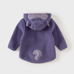 Dave&Bella Girls/Boys Autumn Zoo Series Warm Playful Fleece Jacket Coat