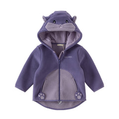 Dave&Bella Girls/Boys Autumn Zoo Series Warm Playful Fleece Jacket Coat