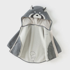 Dave&Bella Toddler Girls/Boys Autumn Cute Animal Style Fleece Hooded Coat