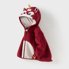 Dave&Bella Zoo Series Toddler Fleece Jacket — Warm & Playful Unisex Jackets