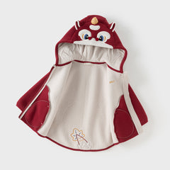 Dave&Bella Zoo Series Toddler Fleece Jacket — Warm & Playful Unisex Jackets