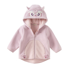 Dave&Bella Zoo Series Toddler Fleece Jacket — Warm & Playful Unisex Jackets