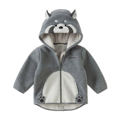 Dave&Bella Toddler Girls/Boys Autumn Cute Animal Style Fleece Hooded Coat