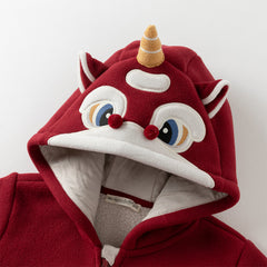 Dave&Bella Toddler Girls/Boys Autumn Cute Animal Style Fleece Hooded Coat