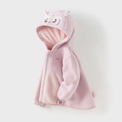 Dave&Bella Toddler Girls/Boys Autumn Cute Animal Style Fleece Hooded Coat