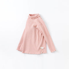 Dave&Bella Kids Girls Versatile Turtle Breathable Cotton Long Sleeve T-shirts Tops