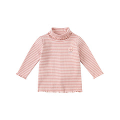 Dave&Bella Kids Girls Versatile Turtle Breathable Cotton Long Sleeve T-shirts Tops