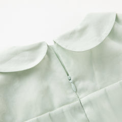 Dave&Bella Kids Girls Autumn Elegance Green Doll Collar A-line Mesh Dress