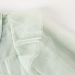 Dave&Bella Kids Girls Autumn Elegance Green Doll Collar A-line Mesh Dress