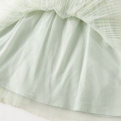 Dave&Bella Kids Girls Autumn Elegance Green Doll Collar A-line Mesh Dress