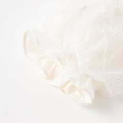 Dave&Bella Toddler Girls Autumn Elegant Chinese Style Beige Mesh A-line Dress