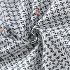 Dave&Bella Toddler Girls Autumn Sweet Cotton Blue Plaid Breathable Princess Dress