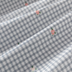 Dave&Bella Toddler Girls Autumn Sweet Cotton Blue Plaid Breathable Princess Dress