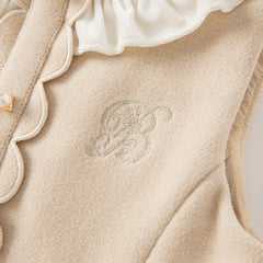 Dave&Bella Toddler Girls Autumn Fashion Light Khaki A-line Party Dress