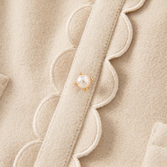 Dave&Bella Toddler Girls Autumn Fashion Light Khaki A-line Party Dress