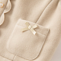 Dave&Bella Toddler Girls Autumn Fashion Light Khaki A-line Party Dress