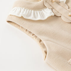 Dave&Bella Toddler Girls Autumn Fashion Light Khaki A-line Party Dress