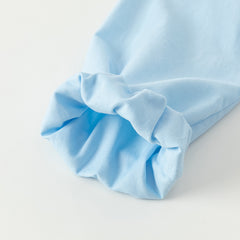 Dave&Bella Kids Girls Spring Solid Color Cotton Blouse Shirt Top