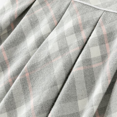 Dave&Bella Toddler Girls Autumn Light Grey Plaid Sleeveless A-line Tank Dress