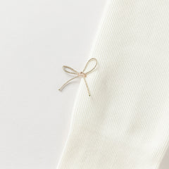 Dave&Bella Kids Girls Autumn White/Black Versatile Footed Tights Leggings