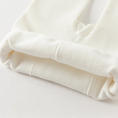 Dave&Bella Kids Girls Autumn White/Black Versatile Footed Tights Leggings