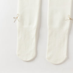 Dave&Bella Kids Girls Autumn White/Black Versatile Footed Tights Leggings