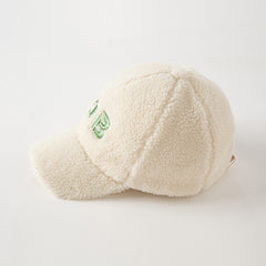 Dave&Bella Boys Autumn/Winter Beige Adjustable Padded Dome Baseball Caps Hats