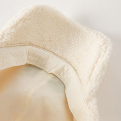 Dave&Bella Boys Autumn/Winter Beige Adjustable Padded Dome Baseball Caps Hats