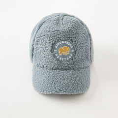 Dave&Bella Girls/Boys Winter Adjustable Warm Shade Baseball Bat Hat