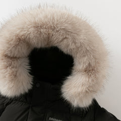 Dave&Bella Kids Girls/Boys Winter Outdoor Mid-length Fur-trimmed Hooded Down Coats