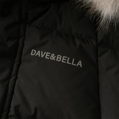 Dave&Bella Kids Girls/Boys Winter Outdoor Mid-length Fur-trimmed Hooded Down Coats