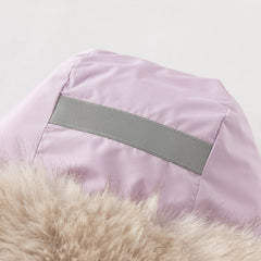 Dave&Bella Kids Girls/Boys Winter Outdoor Mid-length Fur-trimmed Hooded Down Coats