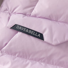 Dave&Bella Kids Girls/Boys Winter Outdoor Mid-length Fur-trimmed Hooded Down Coats