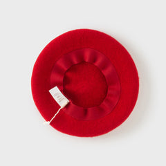 Dave&Bella Toddler Girls Charming Red Versatile Soft Pure Wool Berets