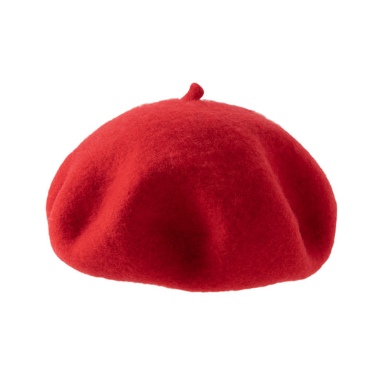 Dave&Bella Toddler Girls Charming Red Versatile Soft Pure Wool Berets